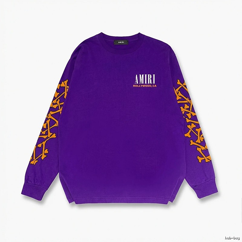 AMIRI purple sweatshirt with skull print