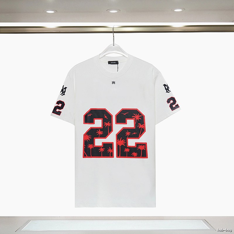 Amiri Resort Graphic T-shirt White Blue Amiri with Premium Look