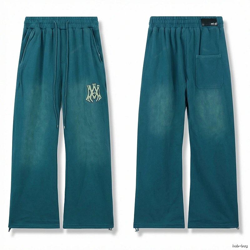 AMIRI retro-style dark green trousers