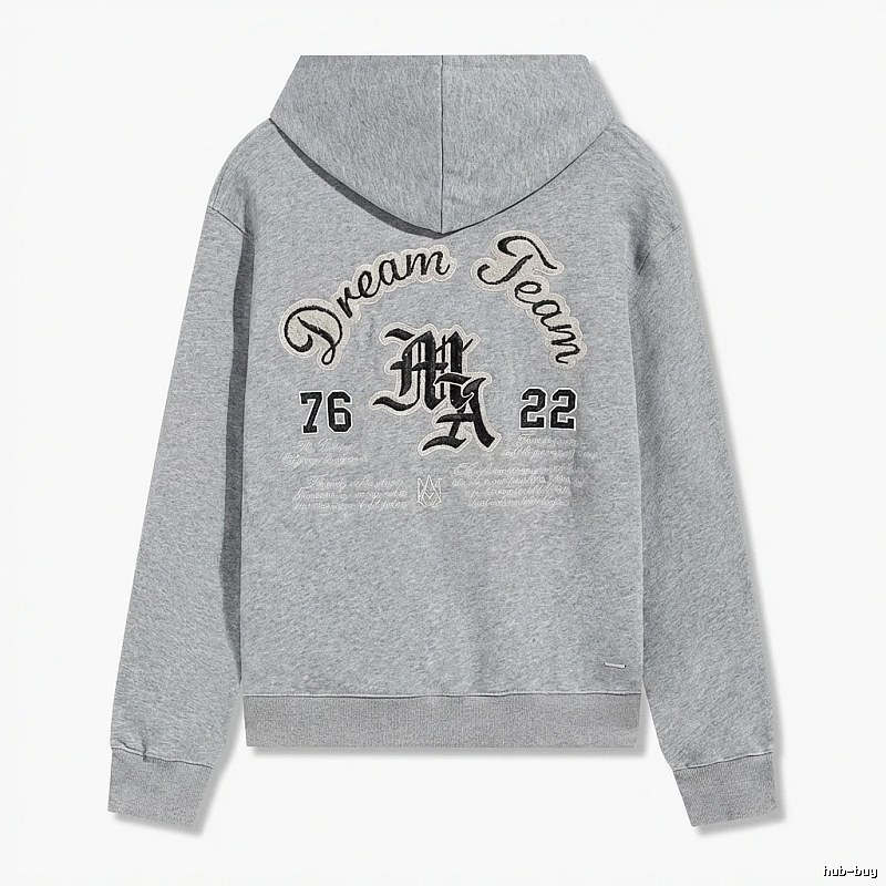 AMIRI Retro Style Grey Hoodie