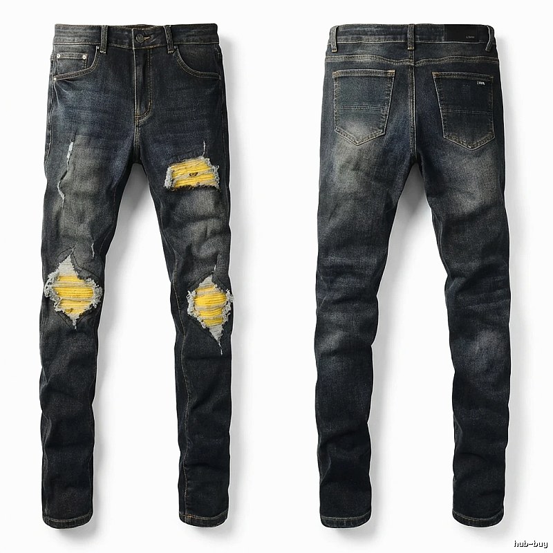 AMIRI Ripped Dark Jeans