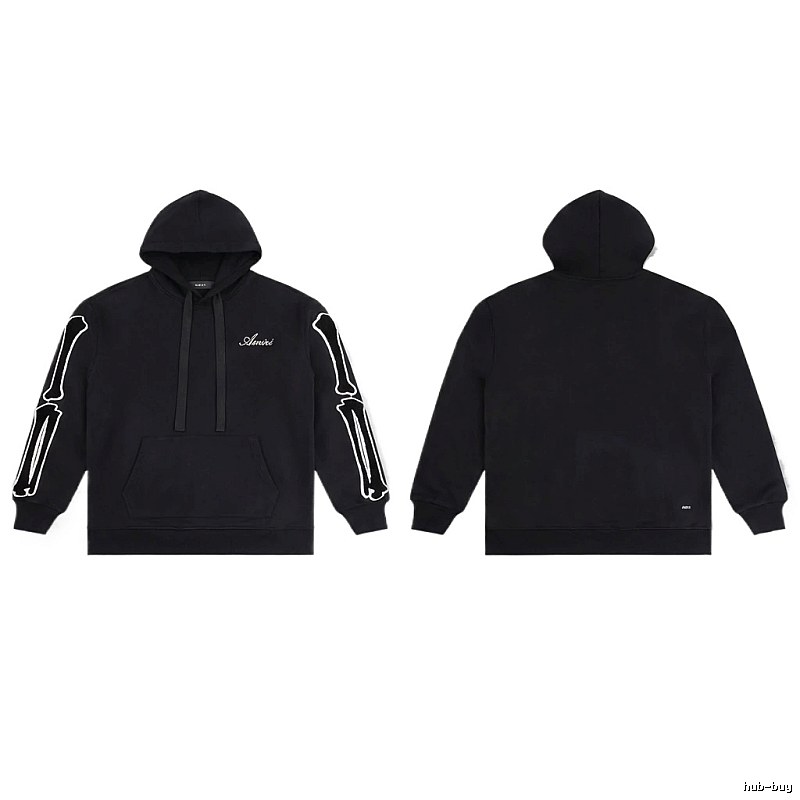 AMIRI Skull Style Black Hoodie