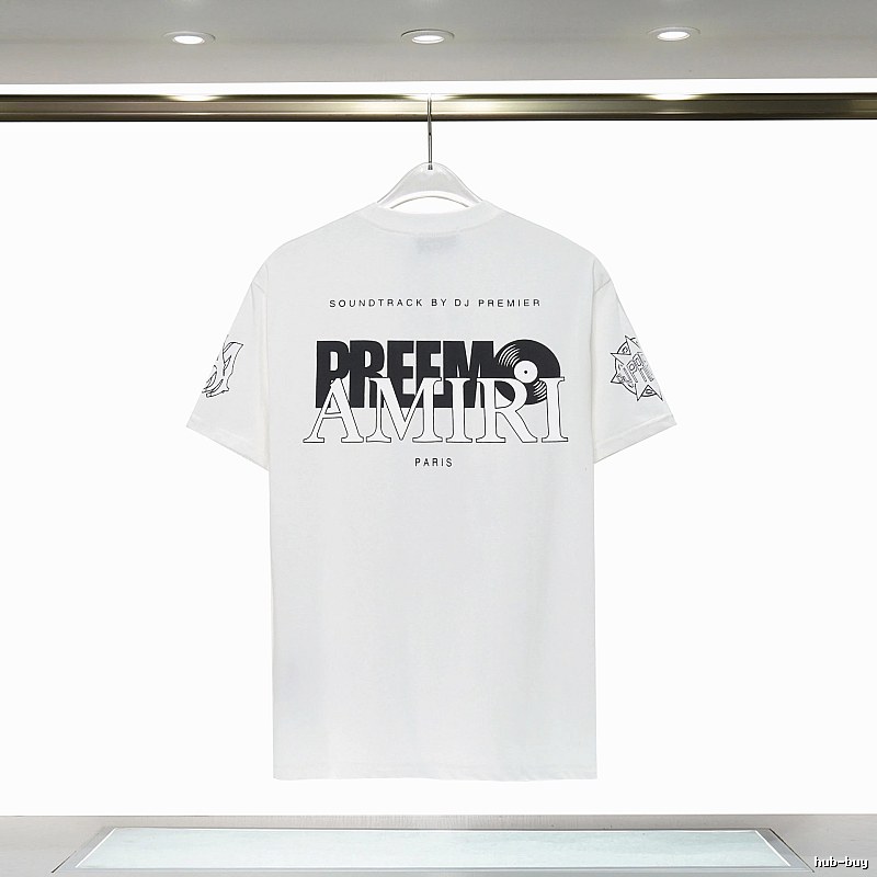 Amiri Sport Graphic T-shirt White Blue Amiri for Warm Weather
