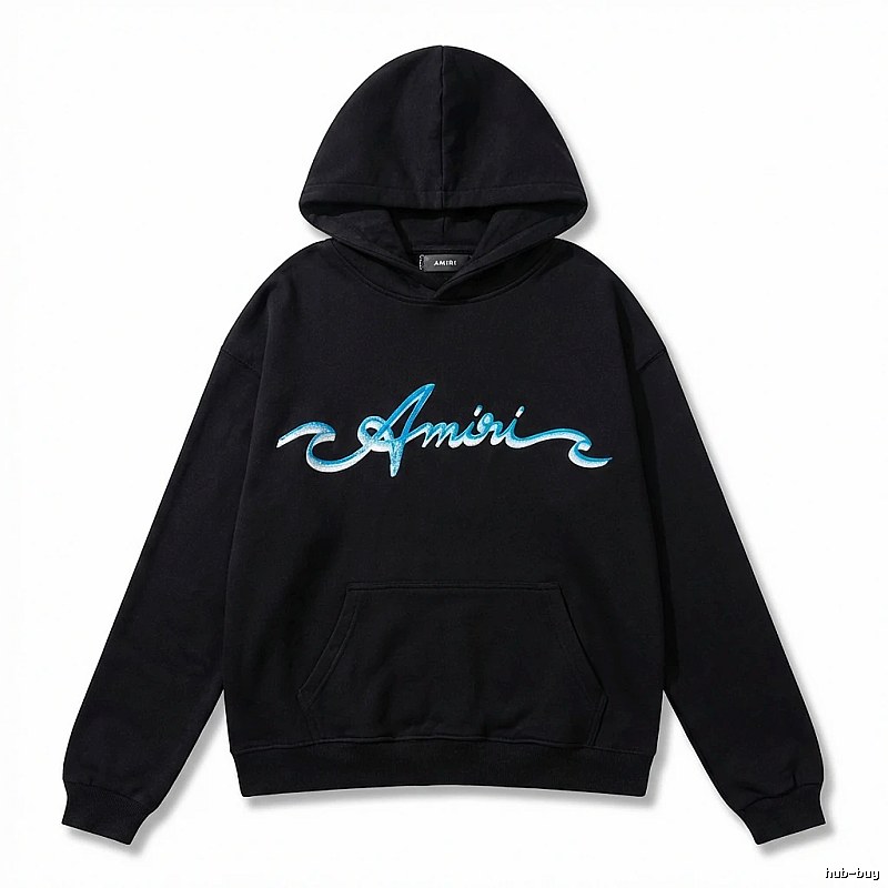 AMIRI Trendy Style Black Hoodie