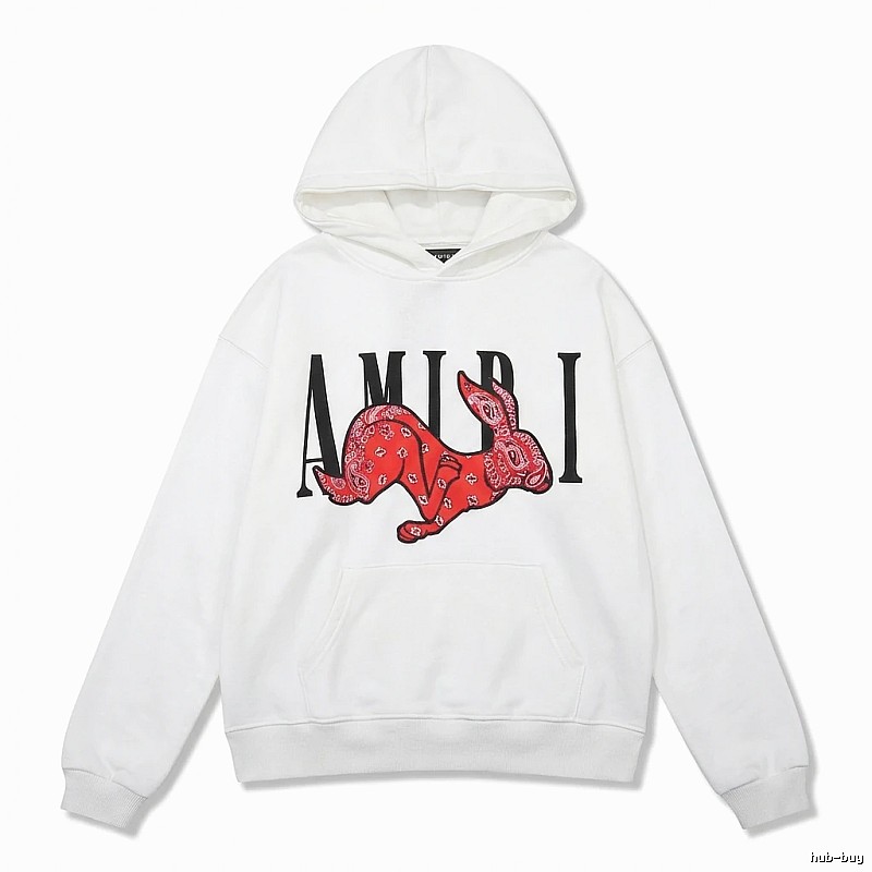 AMIRI White Sweatshirt with Rabbit Print