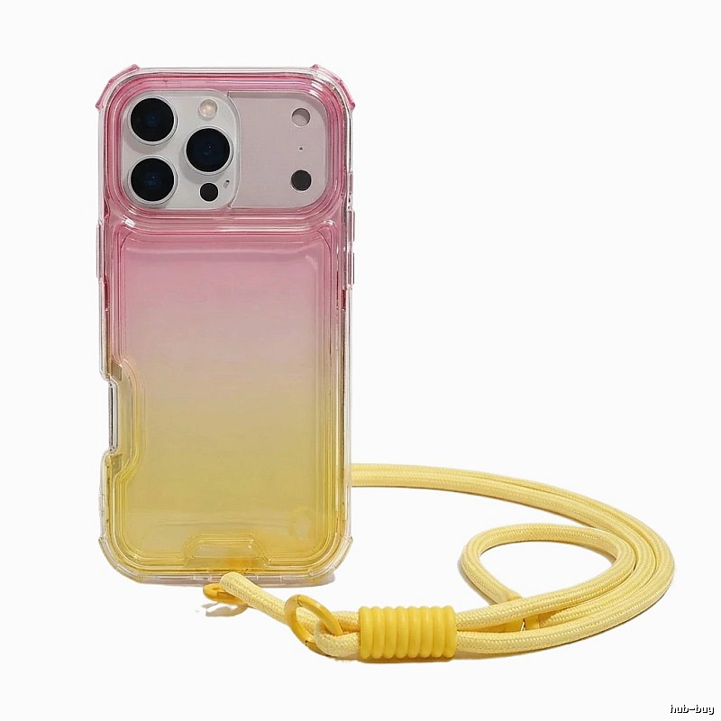 Apple Gradient Transparent Style Phone Case