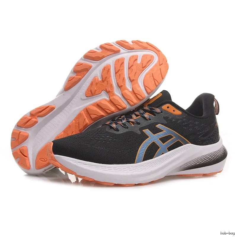 ASICS Retro Style Black-Orange Running Shoes
