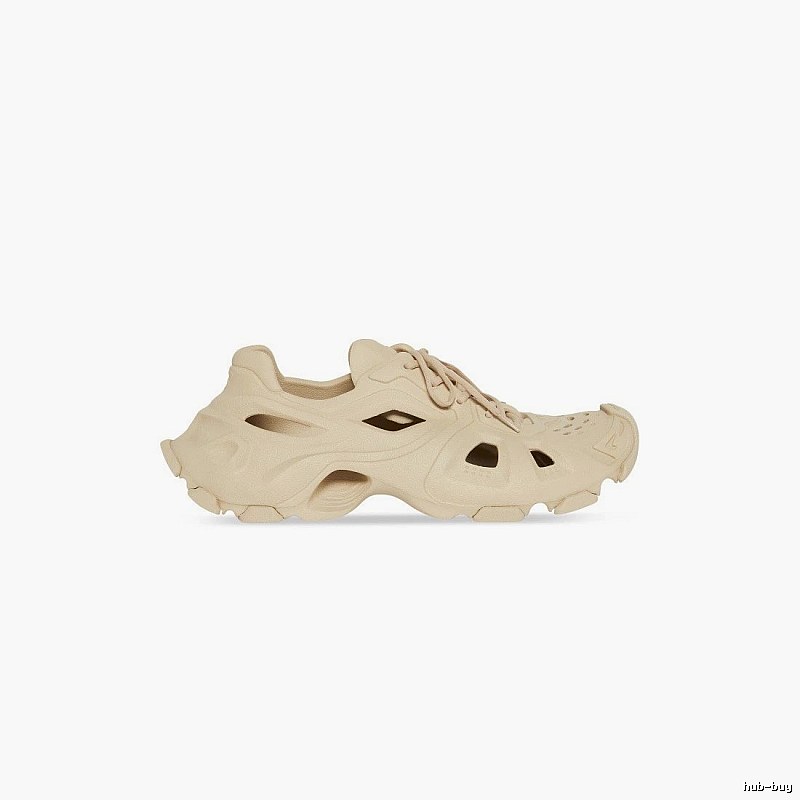 Balenciaga Cream Slip-on Shape Beige Mule Sneaker for Photo Ready Styling