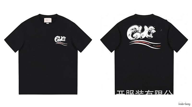 Balenciaga Graffiti Street Style Black T-Shirt