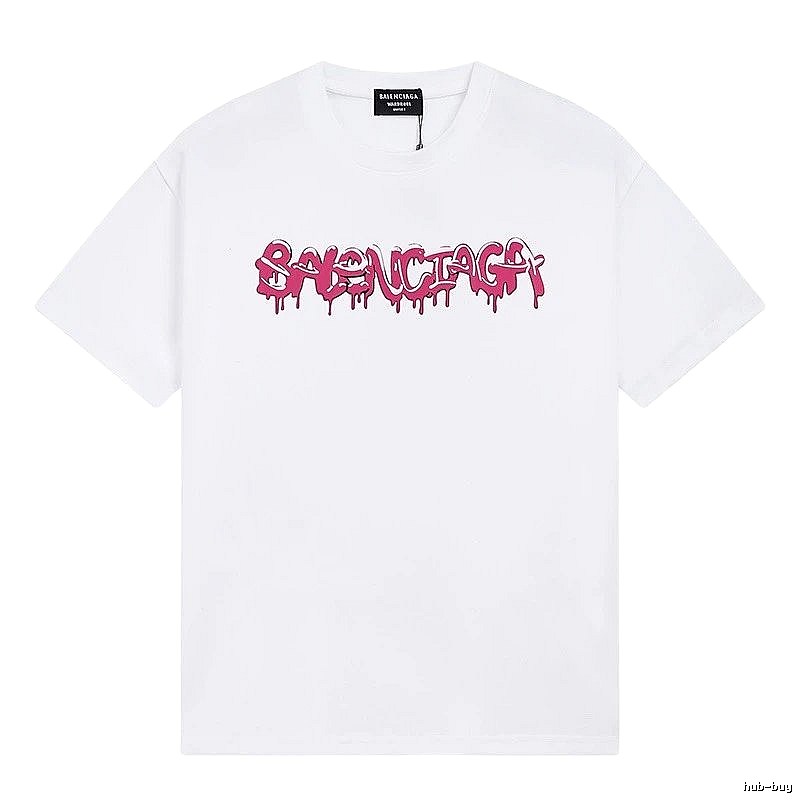 Balenciaga Graffiti Street Style White T-shirt