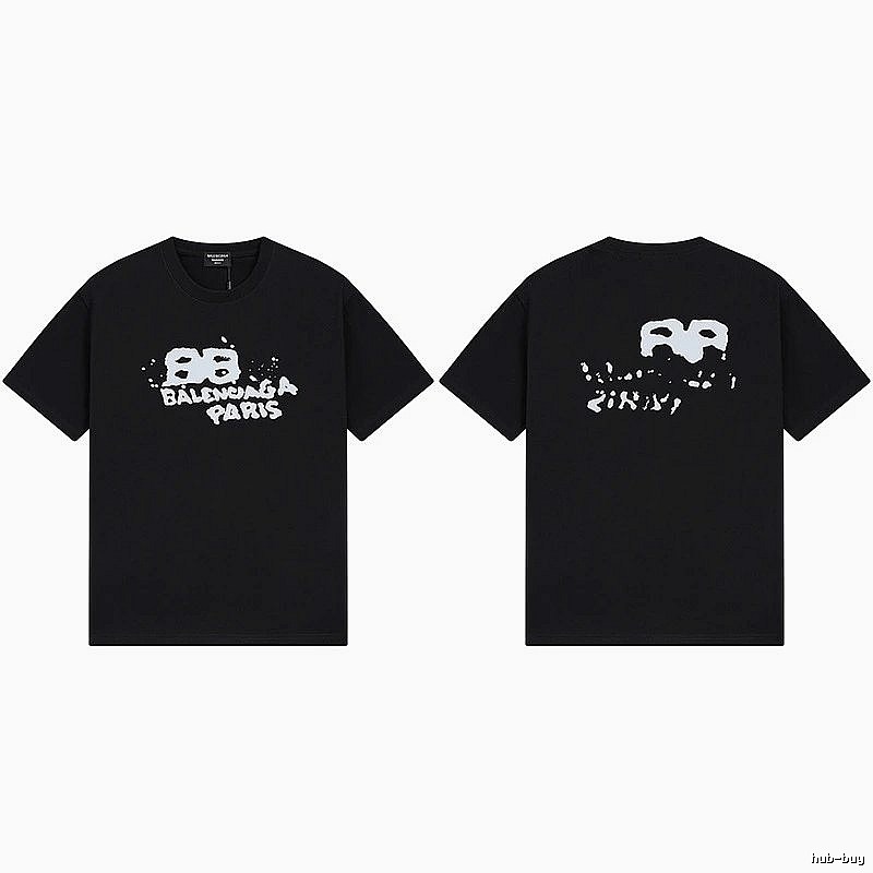 Balenciaga graffiti-style black T-shirt
