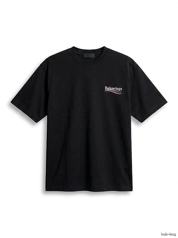 Balenciaga minimalist style black T-shirt
