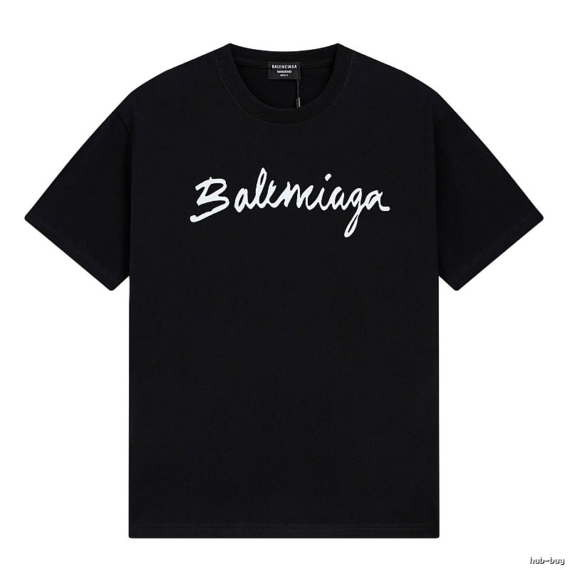 Balenciaga minimalist style black T-shirt
