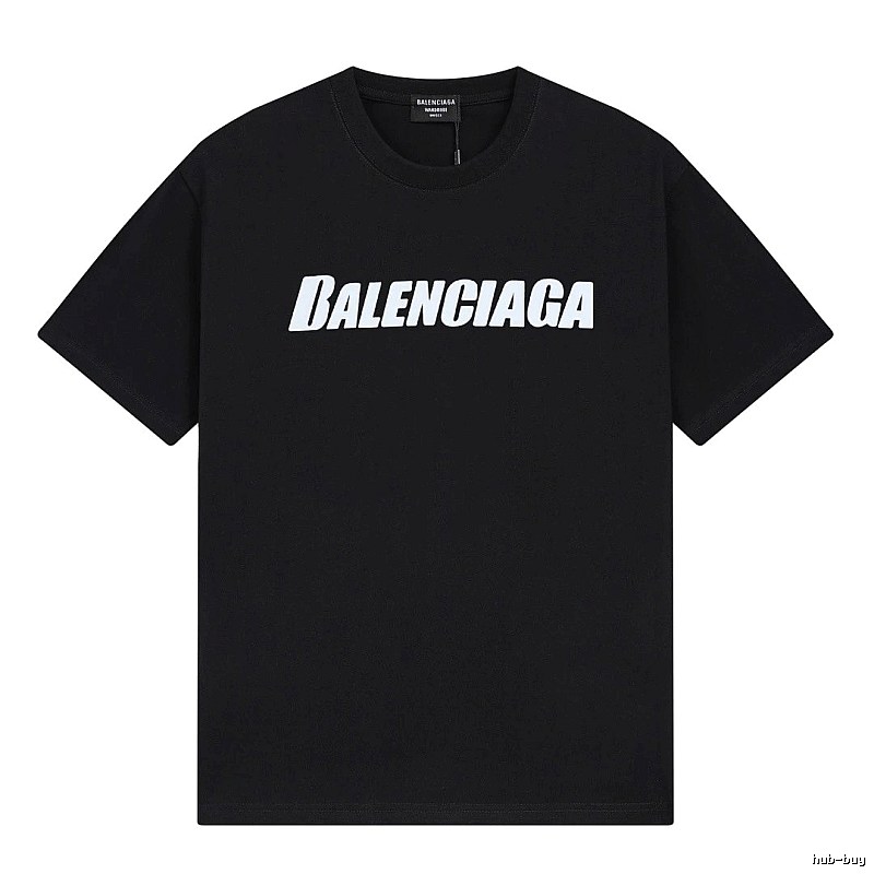 Balenciaga minimalist style black T-shirt