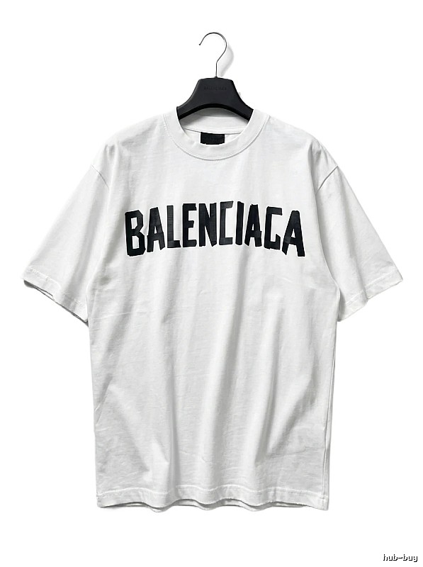 Balenciaga minimalist style white T-shirt