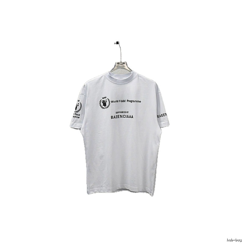 Balenciaga minimalist style white T-shirt