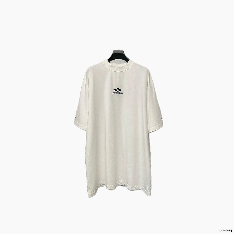 Balenciaga minimalist style white T-shirt
