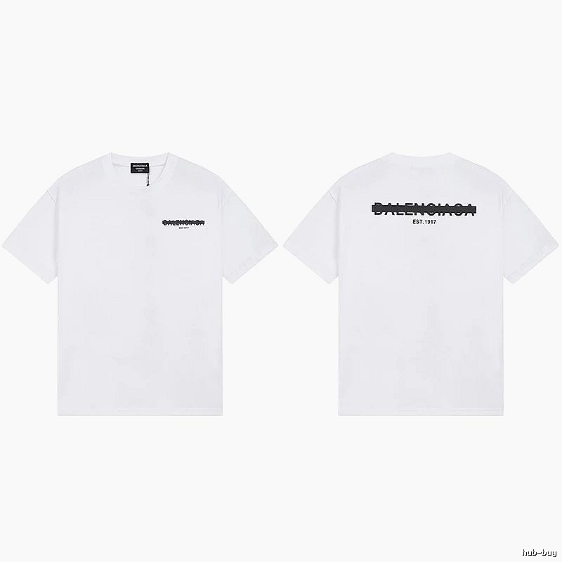 Balenciaga minimalist style white T-shirt