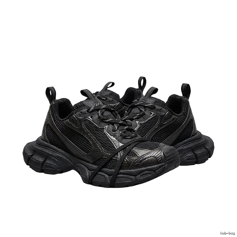 Balenciaga retro black and grey sports shoes
