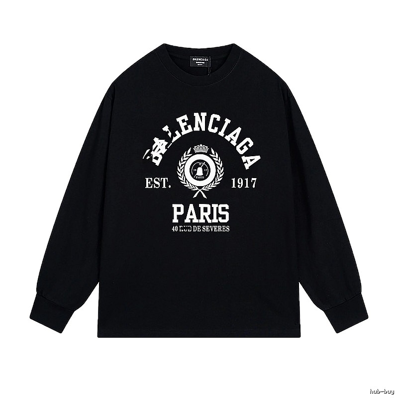 Balenciaga retro black long-sleeve