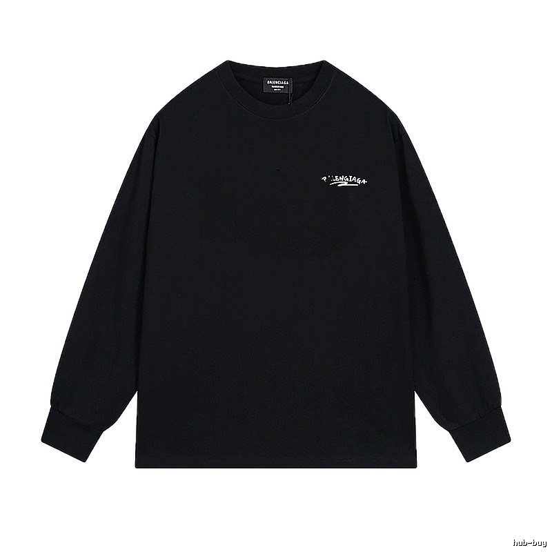 Balenciaga simple style black long-sleeved shirt