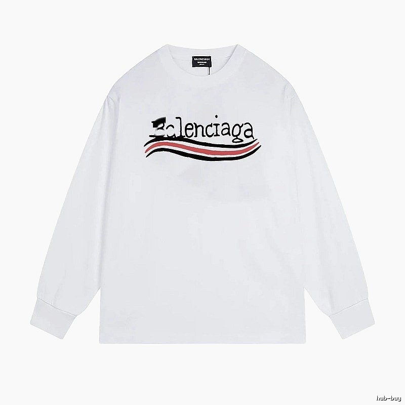 Balenciaga striped white long-sleeve
