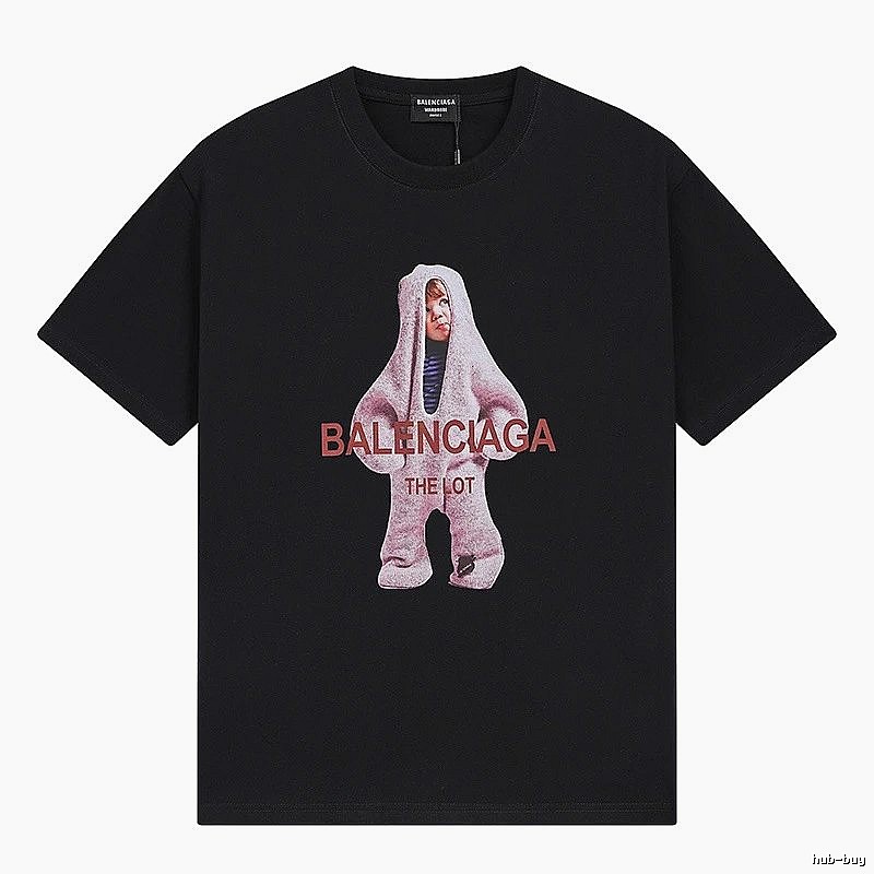 Balenciaga's childlike black T-shirt.
