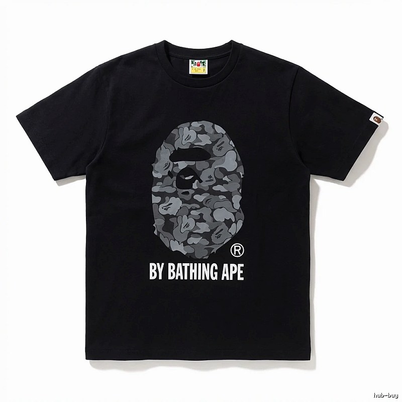 Bape Ape Head Camouflage Style Black T-shirt