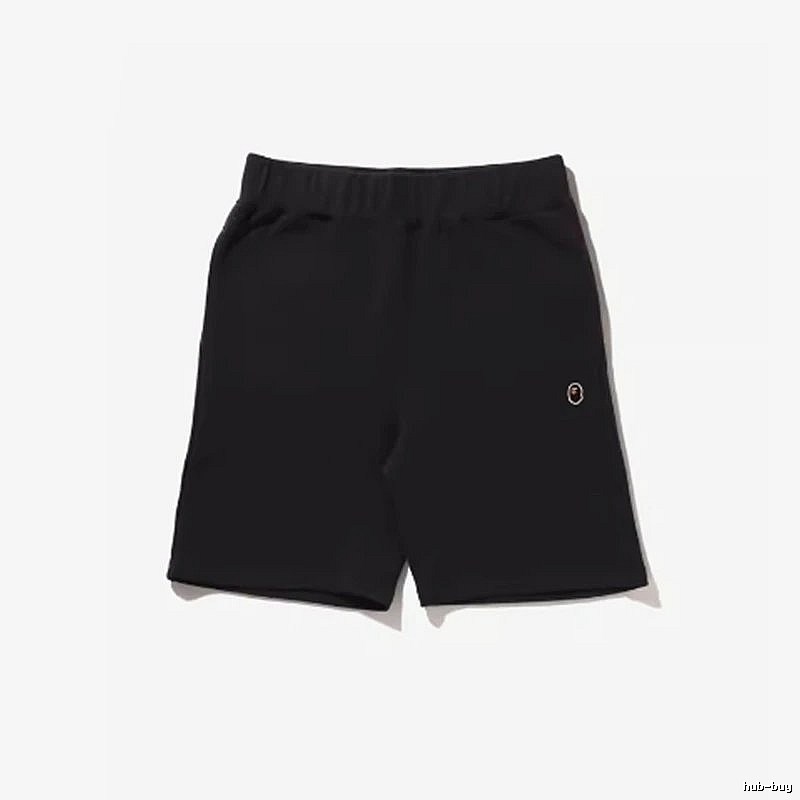 Bape basic black shorts