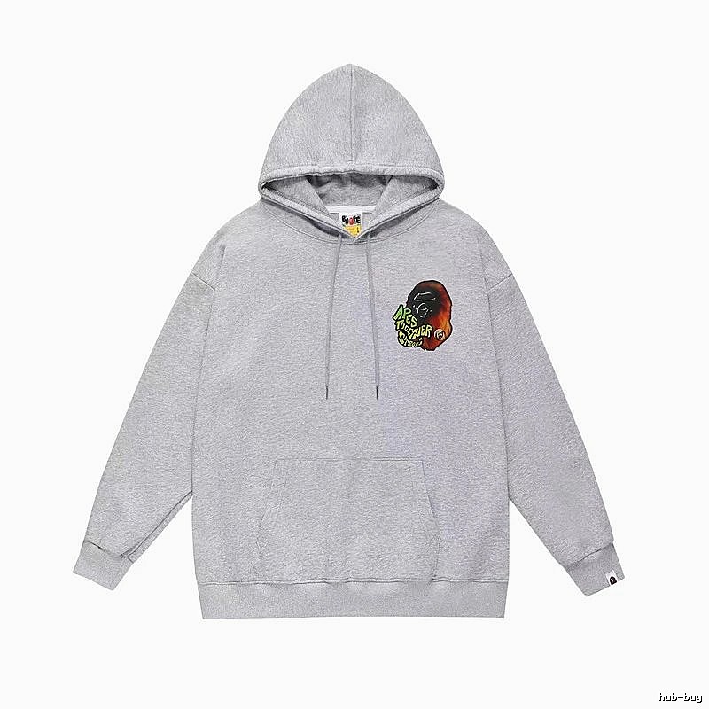 Bape Camouflage Ape Man Grey Hoodie