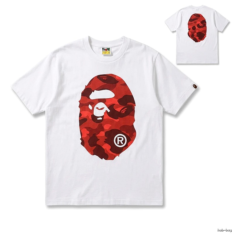 Bape camouflage style white T-shirt