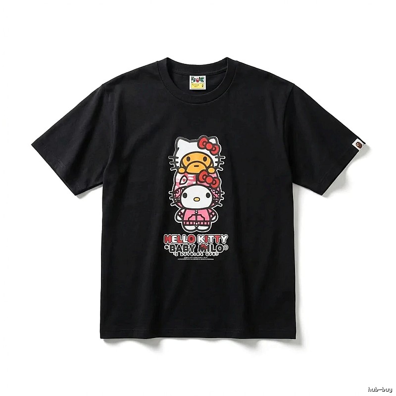 Bape Co-branded Hello Kitty Black T-shirt