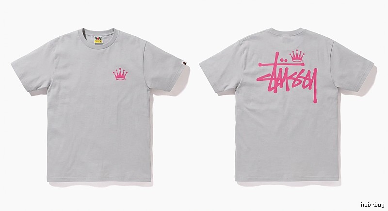 Bape Crown Print Trendy and Cool Short-sleeved Shirt