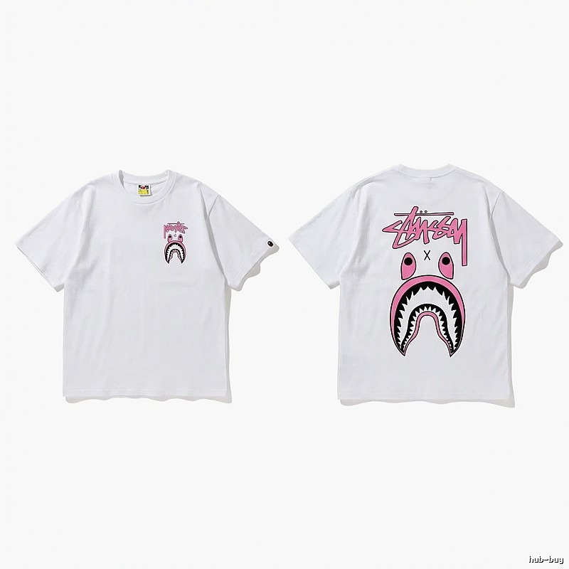 Bape Shark Co-branded White T-shirt