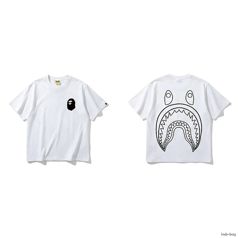 Bape Shark Series Simple White T-shirt