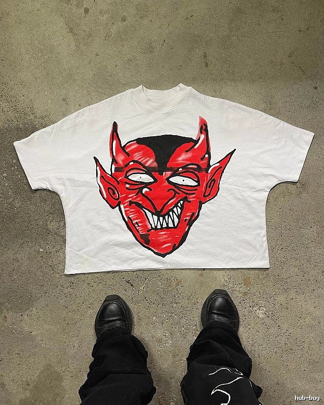 Billionaire Devil Print White T-shirt