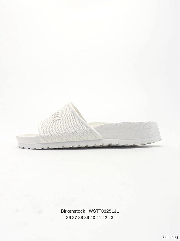 Birkenstock Minimalist Casual Style White Slide Sandals