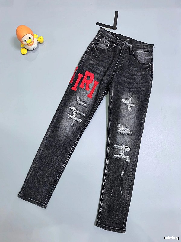 Black Distressed Cross Jeans - Chrome Hearts Travel