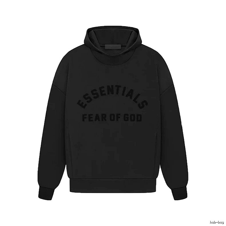 Black Winter Fleece Hoodie for Casual Layers