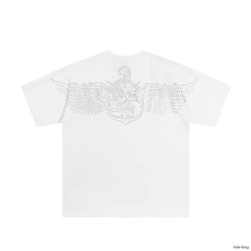 BOY Wing Print Street Style White T-Shirt