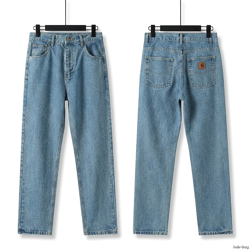 Carhartt retro-style light blue jeans