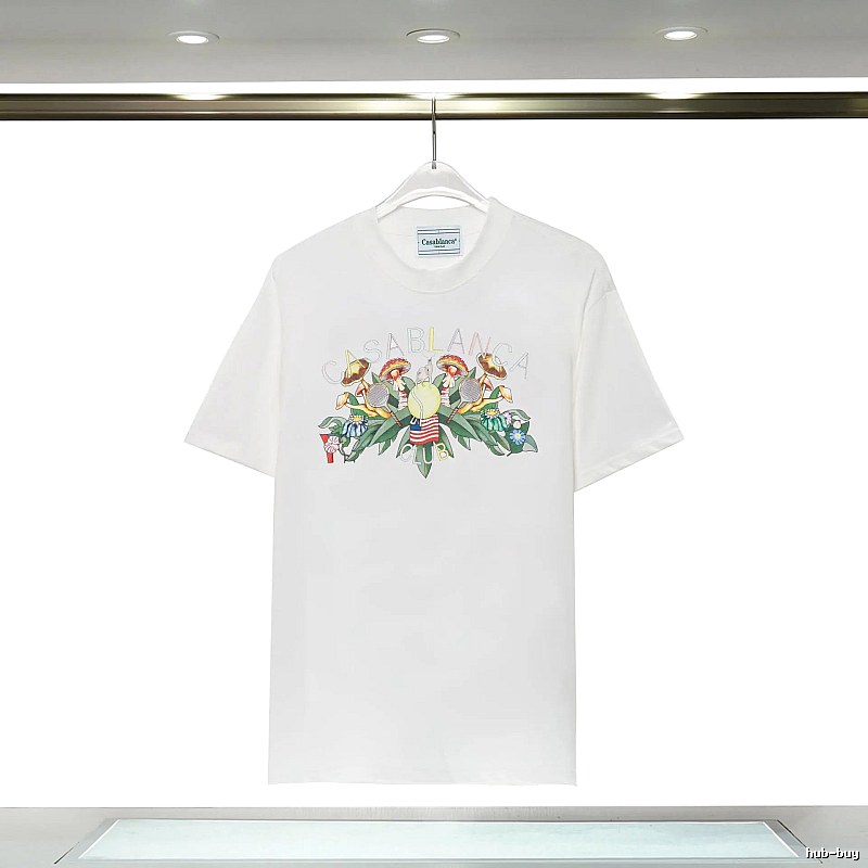 Casablanca Floral Print White T-shirt