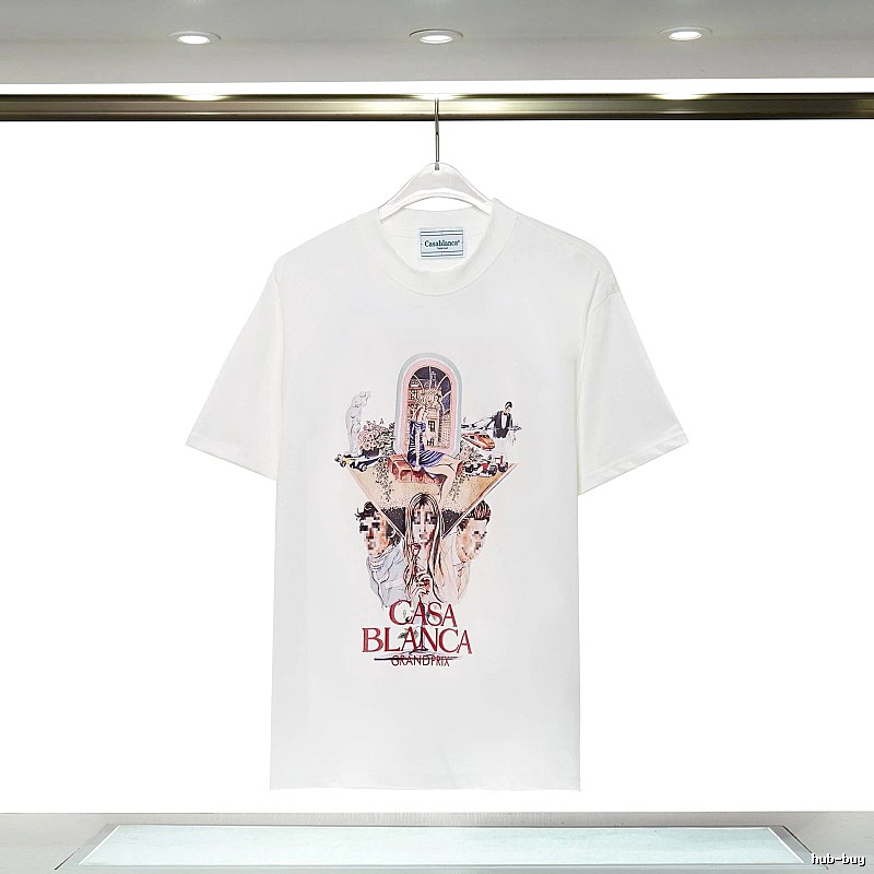 Casablanca Grand Prix Printed White T-shirt