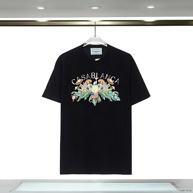 Casablanca - printed casual black T - shirt