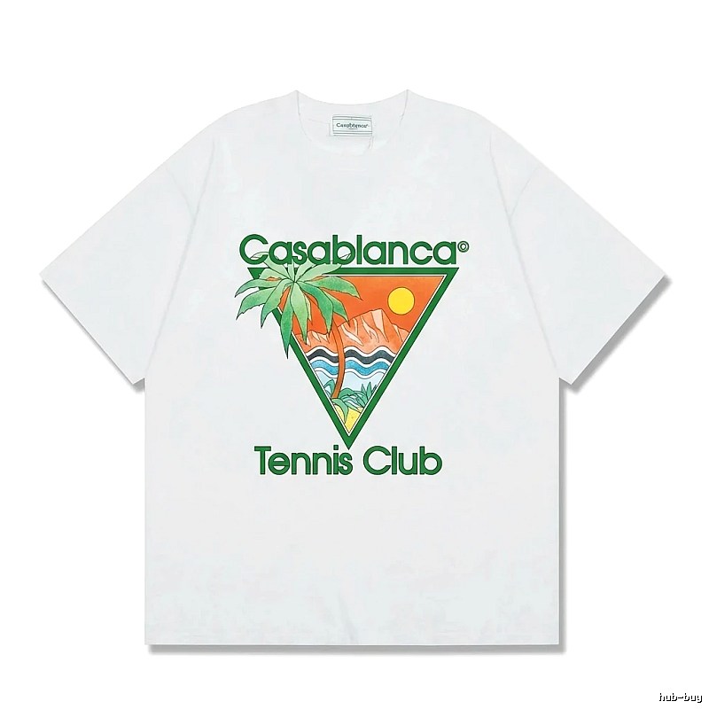 Casablanca Printed Casual White T-shirt
