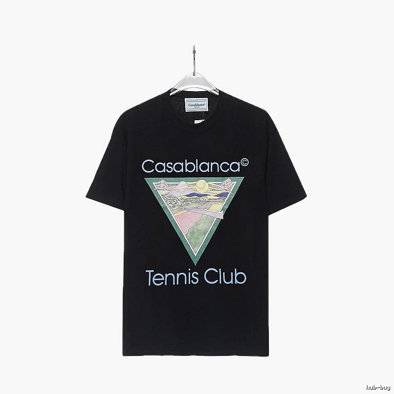 Casablanca Printed Trendy Black T-shirt