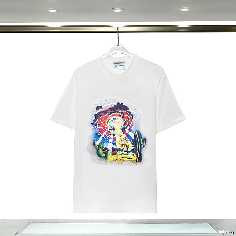Casablanca Printed Trendy White T-shirt