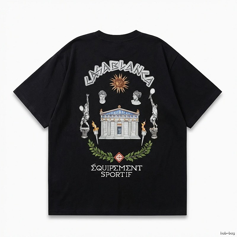 Casablanca retro style black T-shirt