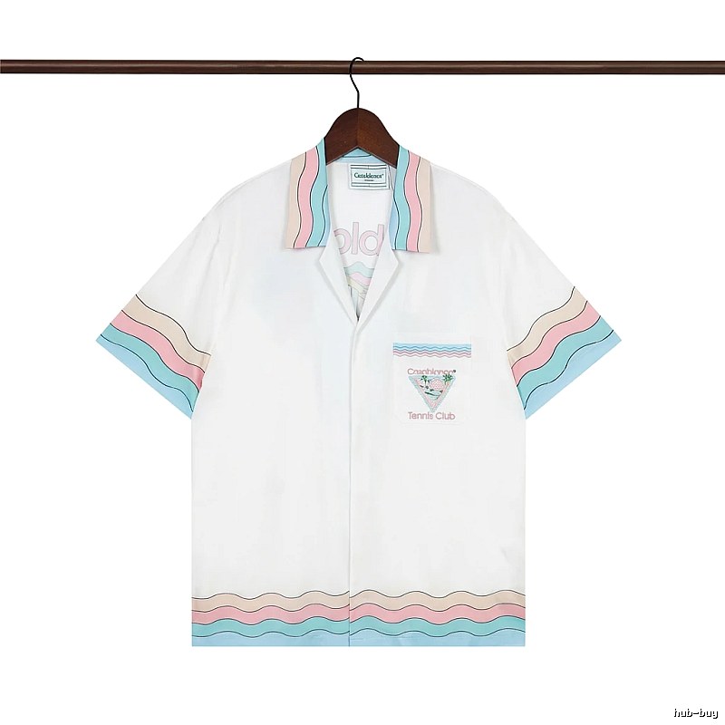 Casablanca stripe retro-style white shirt