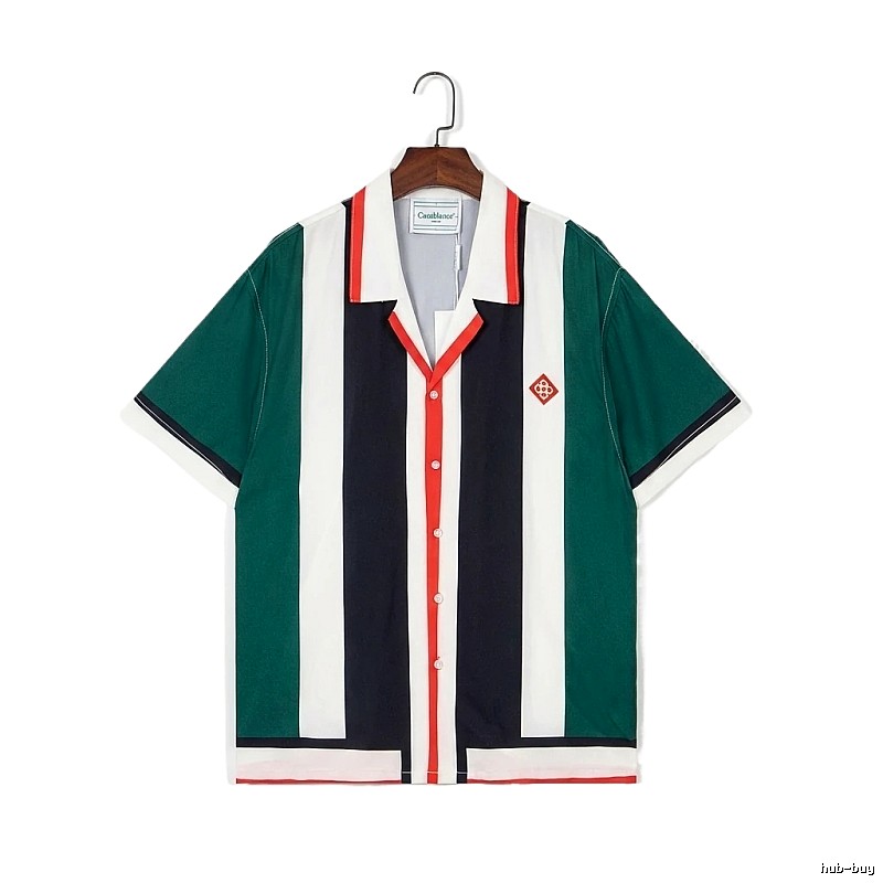 Casablanca striped retro-style shirt
